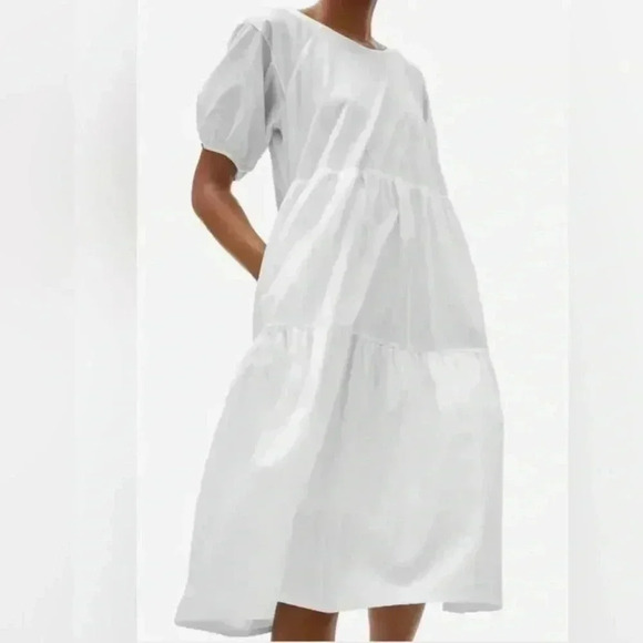 Everlane White Midi Peasant Dress - Picture 7 of 7